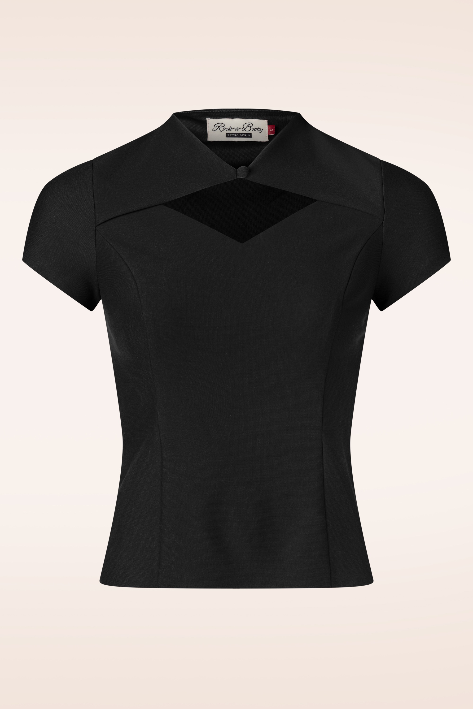 Rock-a-Booty - Topvintage exclusive ~ Lena top in zwart