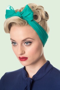 Banned Retro - Anna haarsjaal in turquoise 