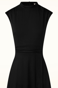 Topvintage Boutique Collection - Topvintage exclusive ~ Mitzy semi-swing jurk in zwart 4