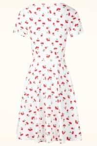 Blutsgeschwister - Shalala Tralala Spring Leisure jurk in Cherry Print Memory 3