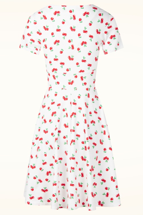 Blutsgeschwister - Shalala Tralala Spring Leisure jurk in Cherry Print Memory 3
