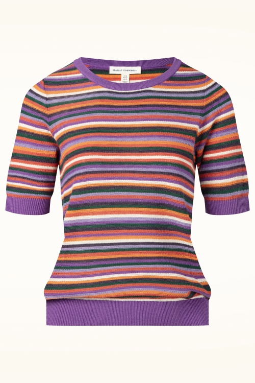 Seasalt - Summer Lawn katoenen top in wilde orchidee