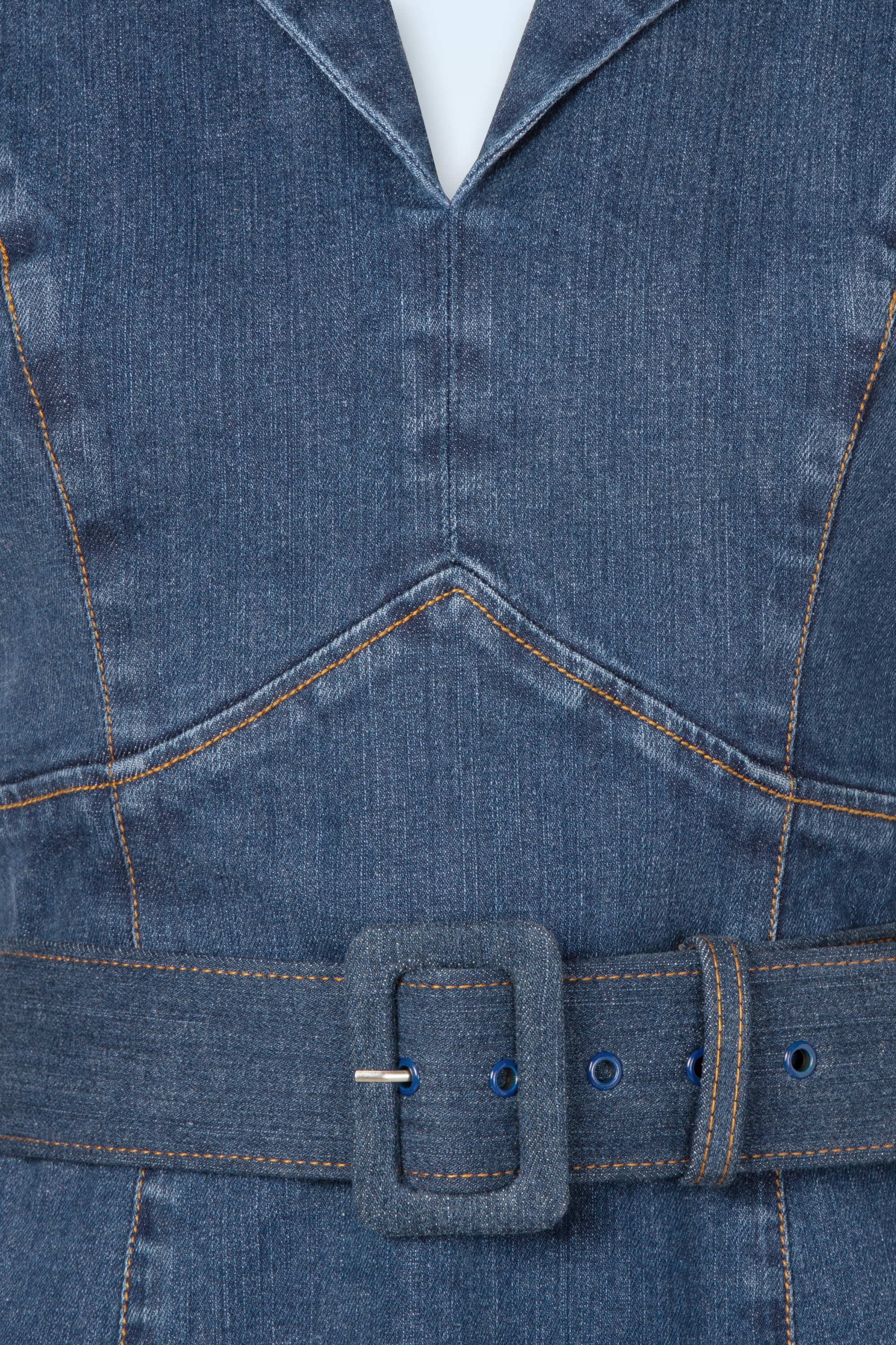 Rock-a-Booty - Topvintage exclusive ~ Dianne pencil in middenblauw 3