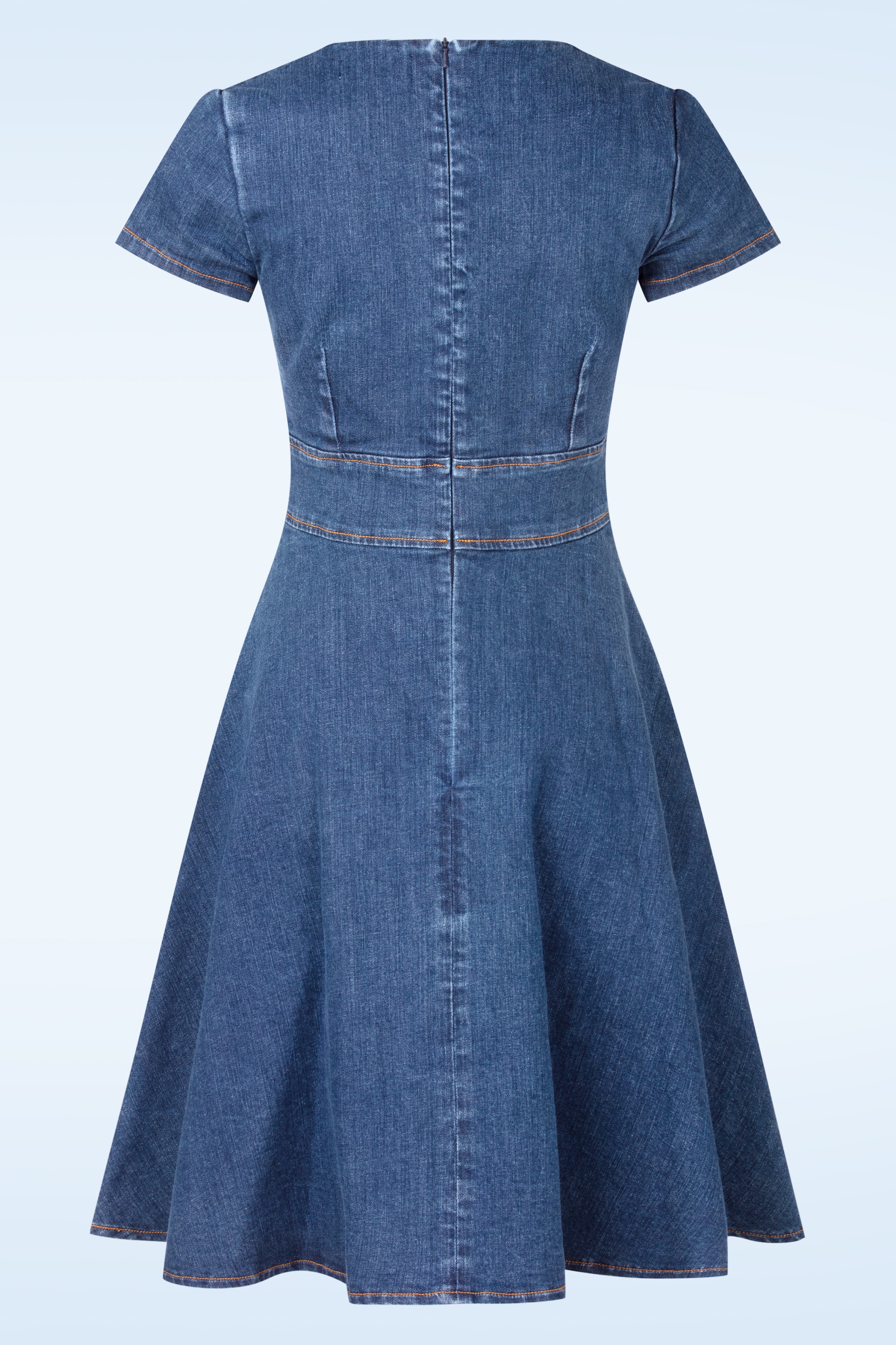 Rock-a-Booty - Topvintage exclusive ~ Darcy swing dress in middenblauw 5