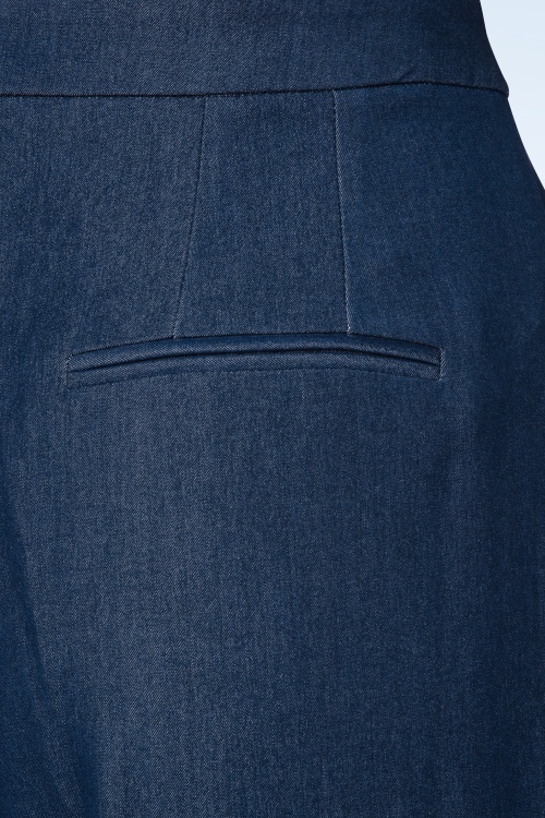 Rock-a-Booty - Topvintage exclusive ~ Alma pantalon in blauw 4