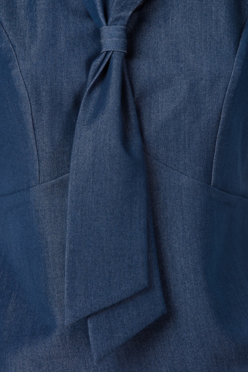 Rock-a-Booty - Topvintage exclusive ~ Indie blouse in blauw 3