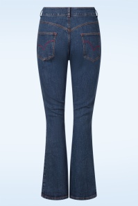 Rock-a-Booty - Topvintage exclusive ~ Rosa jeans in middenblauw 4