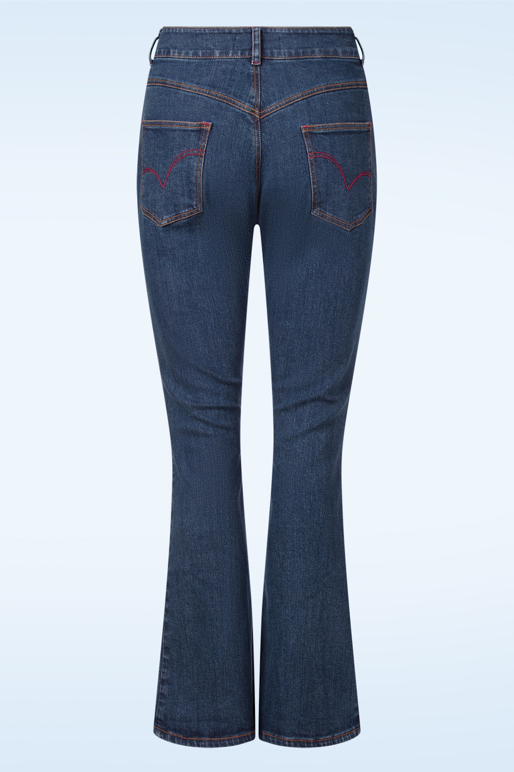 Rock-a-Booty - Topvintage exclusive ~ Rosa jeans in middenblauw 4