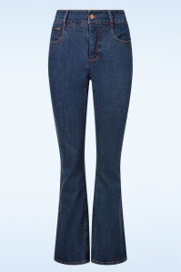 Rock-a-Booty - Topvintage exclusive ~ Rosa jeans in middenblauw 2