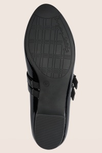 Jana Shoes - Delphine Softline Vegan lakpumps in zwart 6