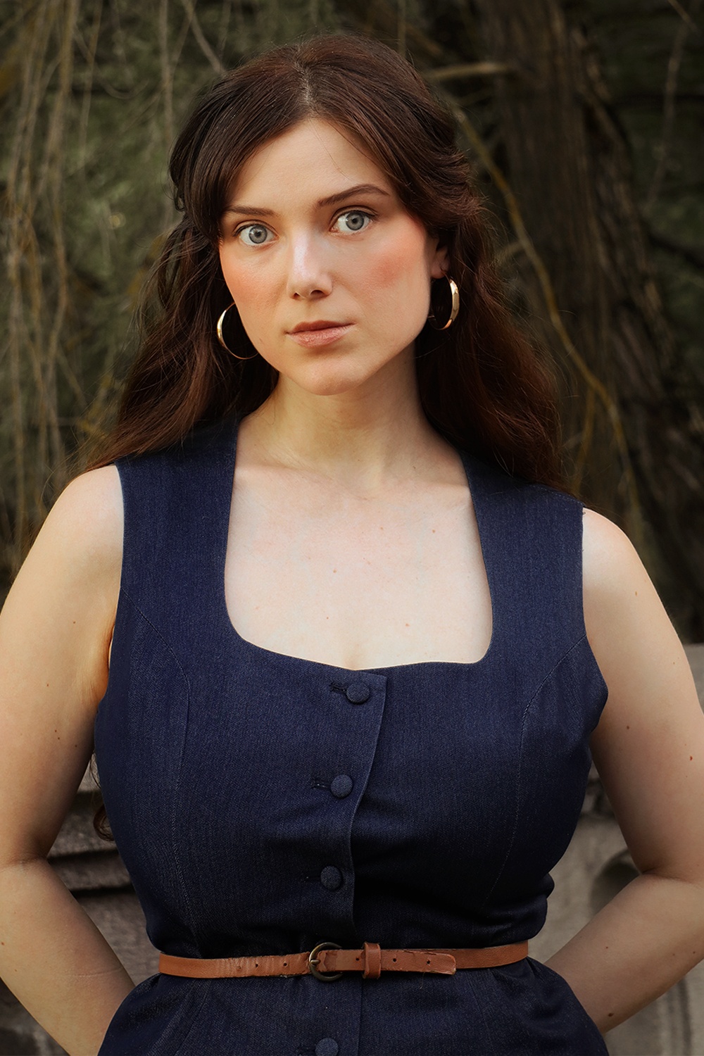 Topvintage Boutique Collection - Topvintage exclusive ~ Sylvie gilet in marineblauw 2