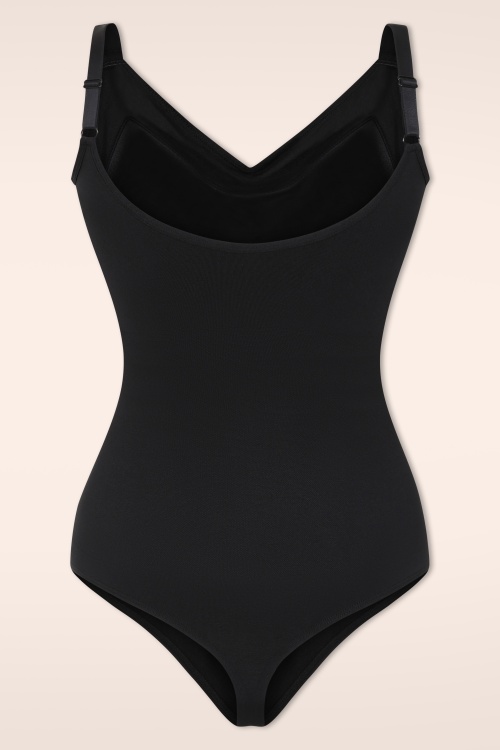 MiraLune - Topvintage exclusive ~ Second Skin Support bodysuit in zwart 2