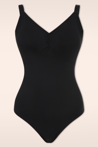 MiraLune - Topvintage exclusive ~ Second Skin Support bodysuit in zwart