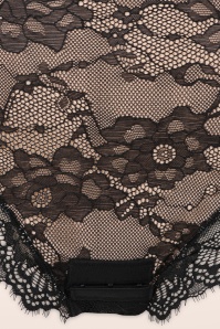 MiraLune - Topvintage exclusive ~ Boudoir Lace Shaping bodysuit in zwart 3