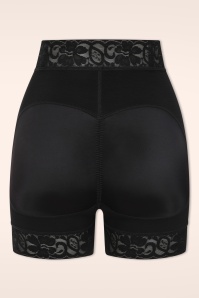 MiraLune - Topvintage exclusive ~ Belle Form High-Waist Lace shaping shorts in zwart 2
