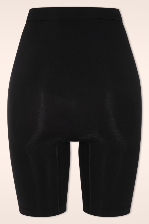 MiraLune - Topvintage exclusive ~ Grace Longline Shaper shorts in zwart 2