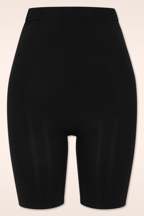 MiraLune - Topvintage exclusive ~ Grace Longline Shaper shorts in zwart
