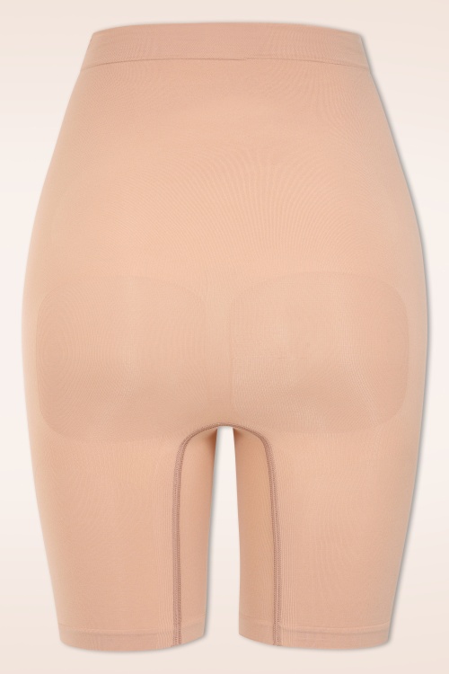 MiraLune - Topvintage exclusive ~ Grace Longline Shaper shorts in beige 2