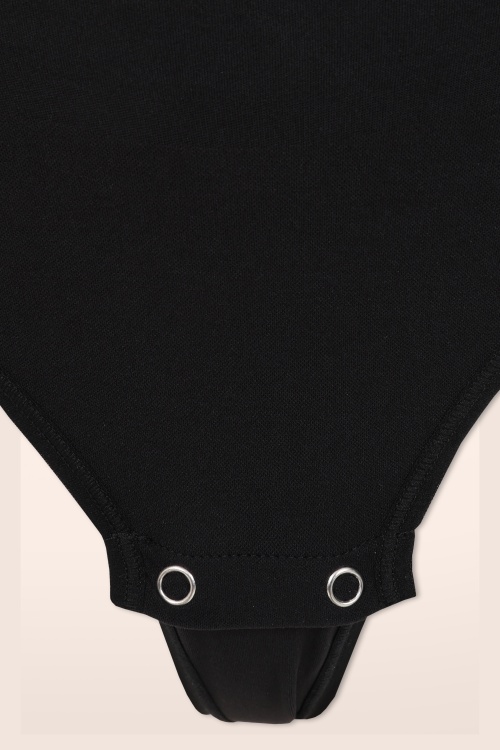 MiraLune - Topvintage exclusive ~ Hourglass Define Shaping string bodysuit in zwart 3