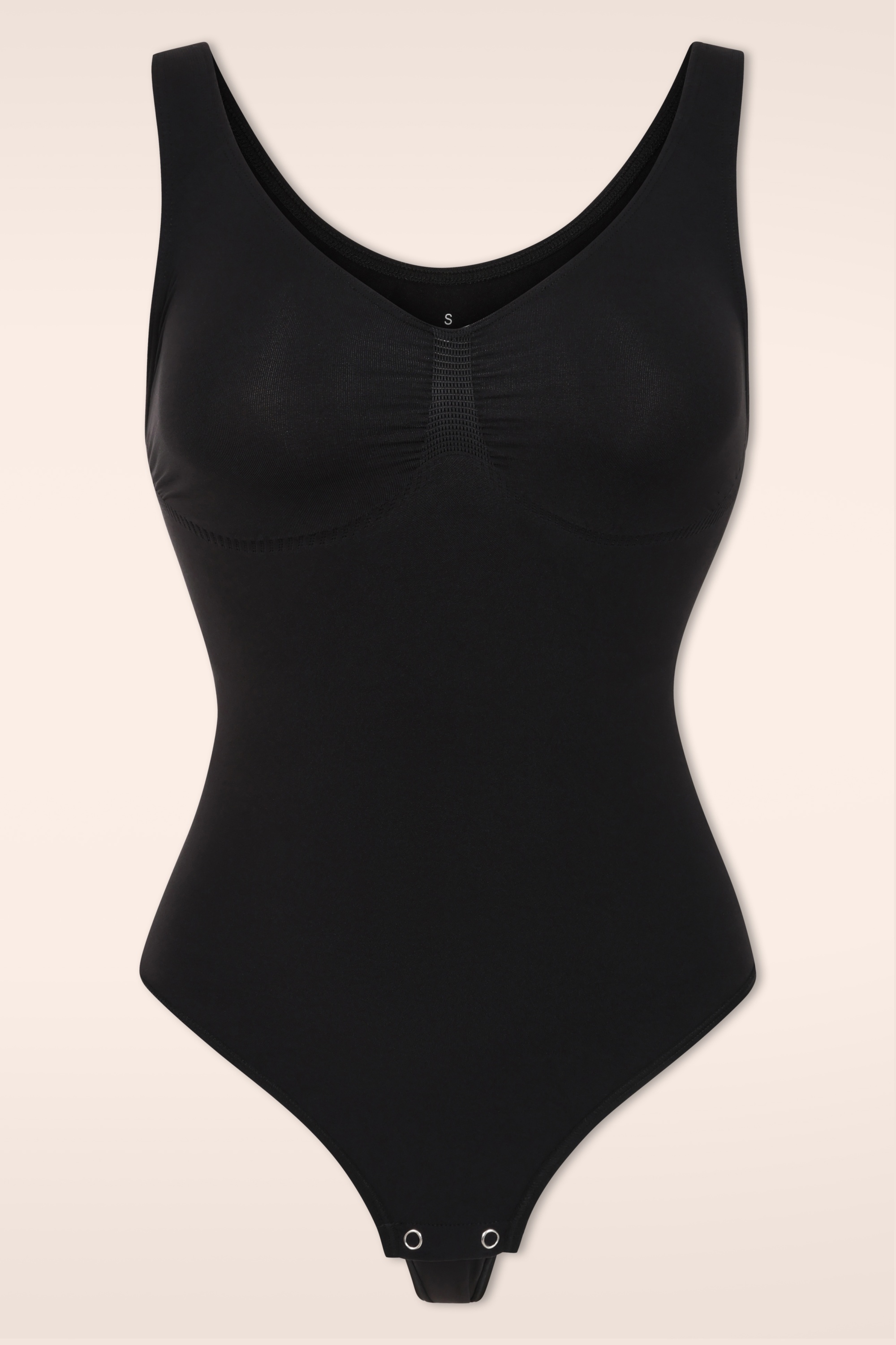 MiraLune - Topvintage exclusive ~ Hourglass Define Shaping string bodysuit in zwart