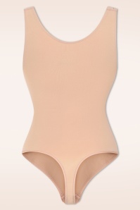 MiraLune - Topvintage exclusive ~ Hourglass Define Shaping string bodysuit in beige 2
