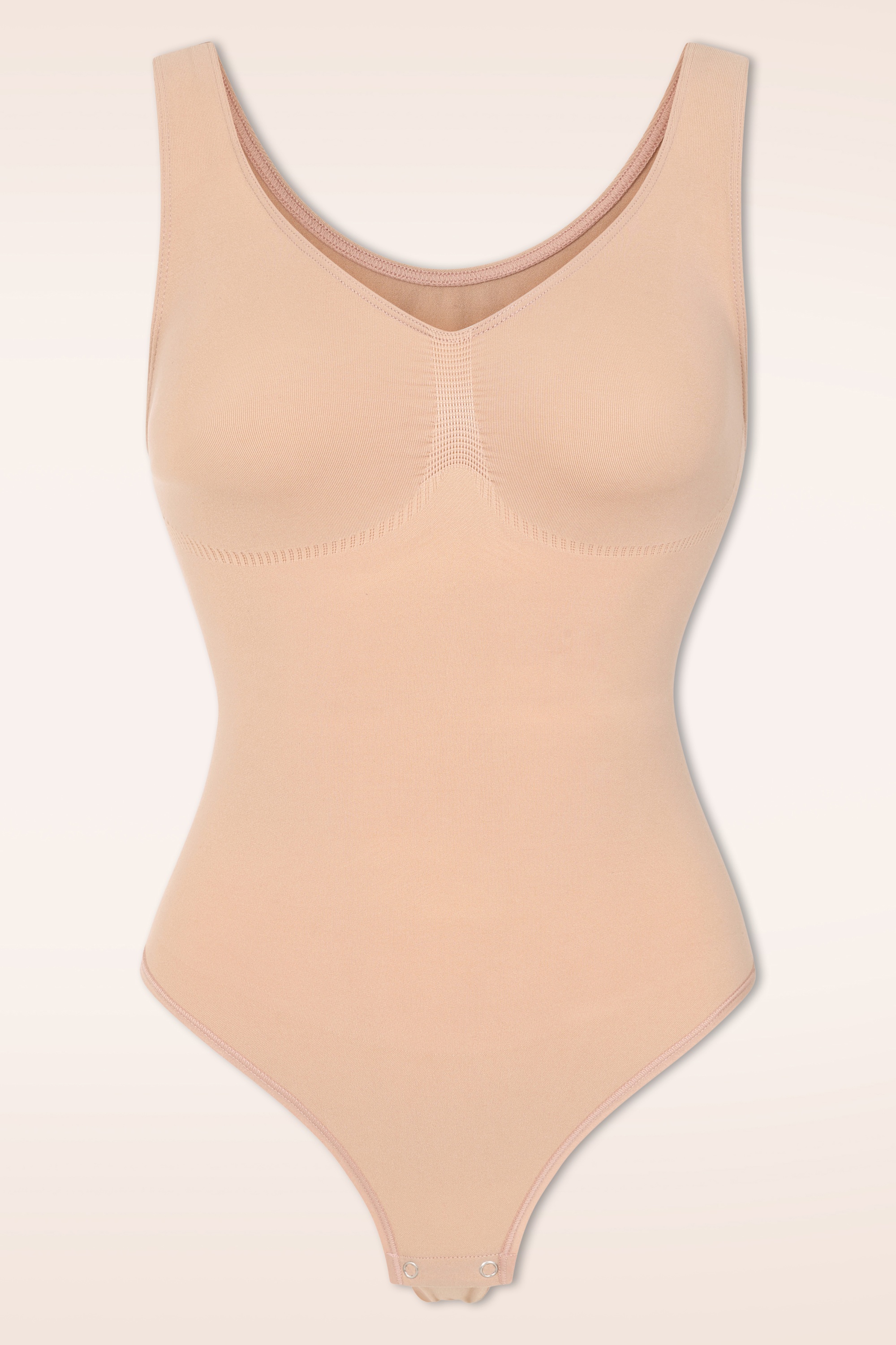 MiraLune - Topvintage exclusive ~ Hourglass Define Shaping string bodysuit in beige