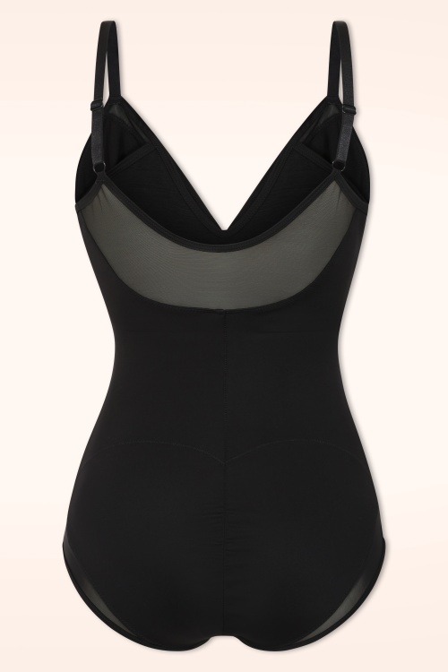 MiraLune - Topvintage exclusive ~ LuneLine bodysuit in zwart 2