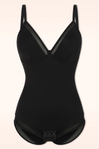 MiraLune - Topvintage exclusive ~ LuneLine bodysuit in zwart