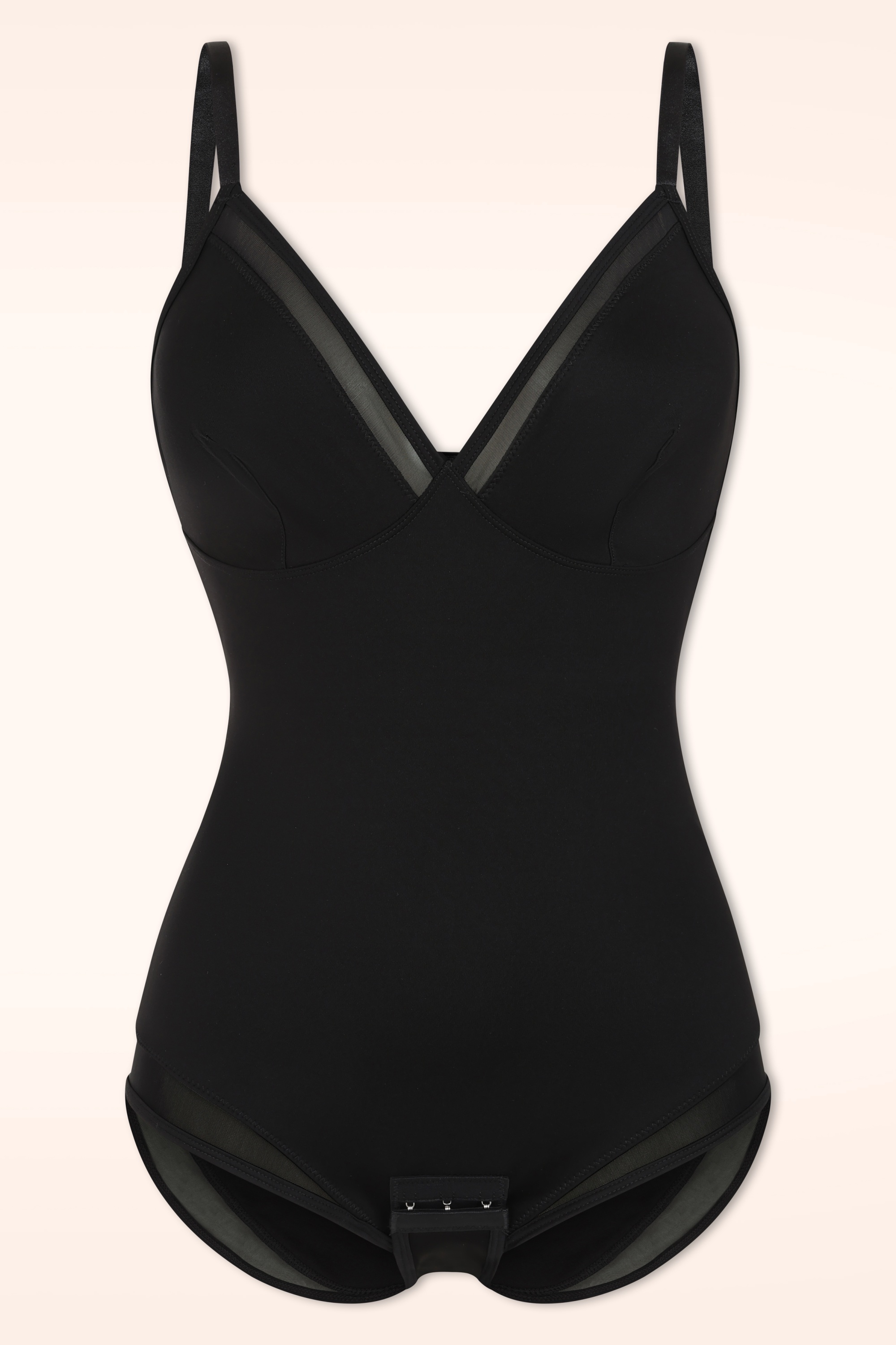 MiraLune - Topvintage exclusive ~ LuneLine bodysuit in zwart