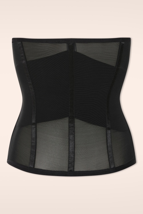 MiraLune - Topvintage exclusive ~ Lune Sculpt cincher corset in zwart 2