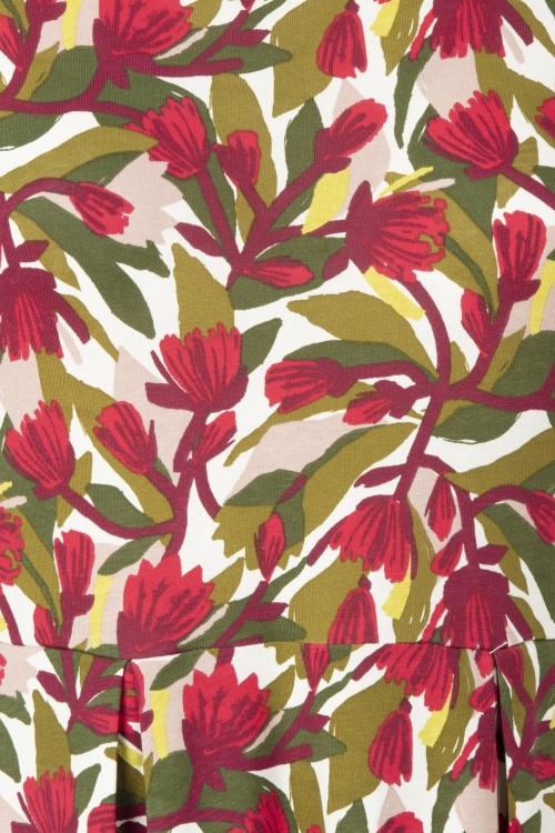 Seasalt - Veronica Baumwollkleid in Abstract Protea Chalk 3