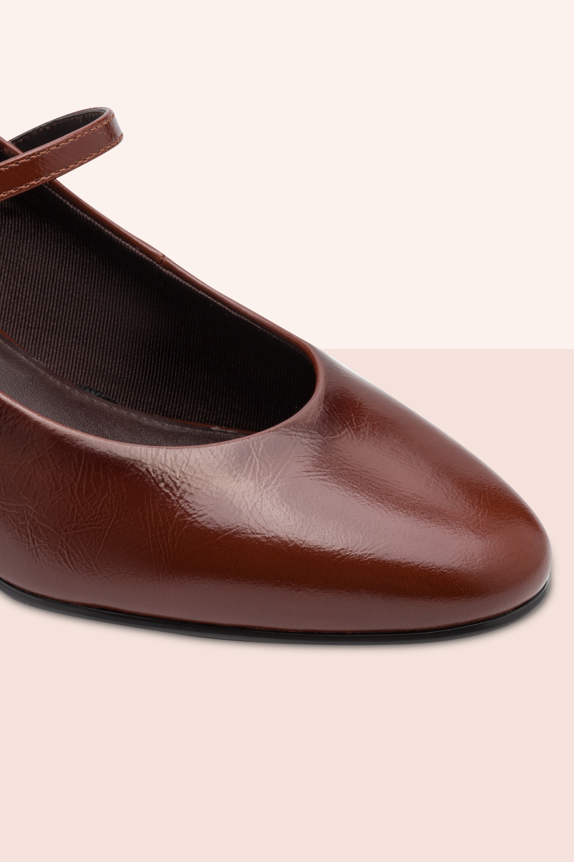 Tamaris - Escarpins vernis Marie en cuir cognac 4