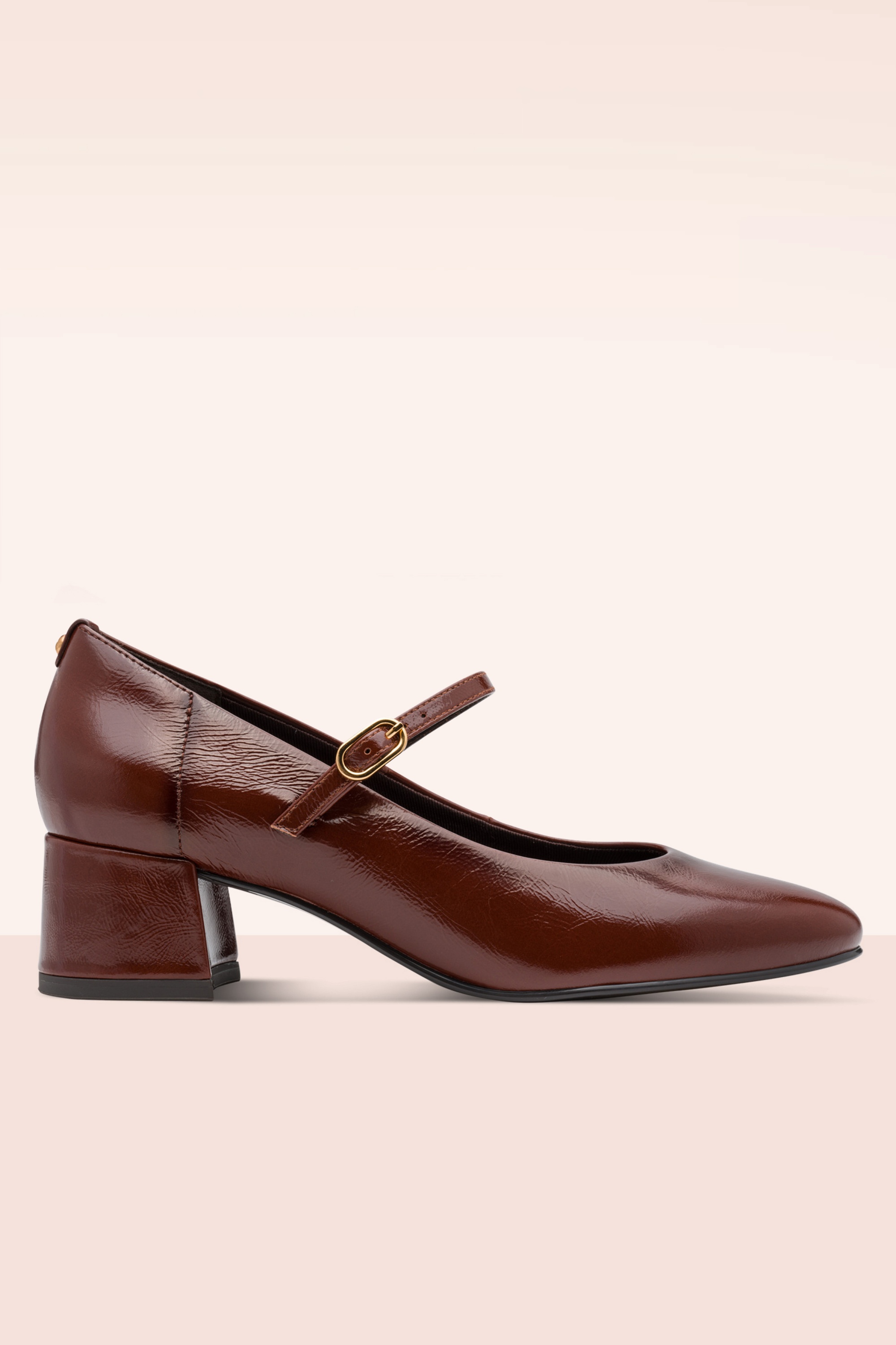 Tamaris - Escarpins vernis Marie en cuir cognac 2