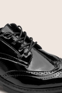 Jana Shoes - Brogues véganes The Mayfair en noir verni 3