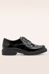 Jana Shoes - Brogues véganes The Mayfair en noir verni