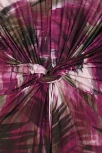 Vintage Chic for Topvintage - Exclusivité Topvintage ~ Combinaison à imprimé tropical estompé Livia en violet 2