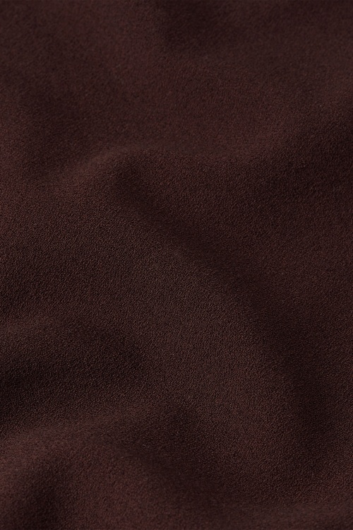 King Louie - Pantalon en crêpe tissé Peppa en marron foncé 4