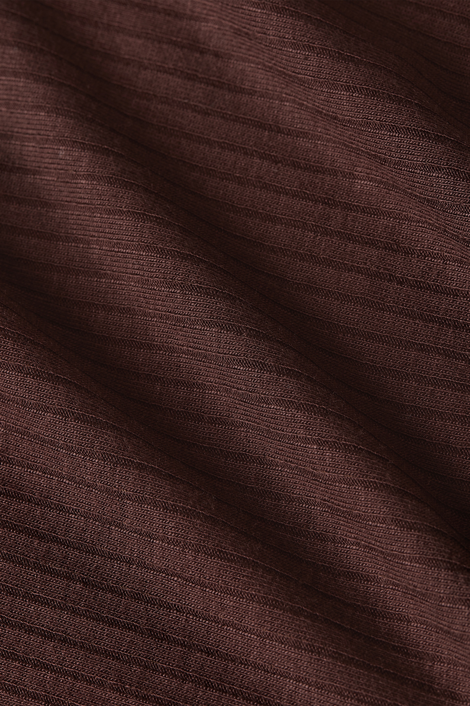 King Louie - Rollneck Uni Rib Top in Chocolate 3
