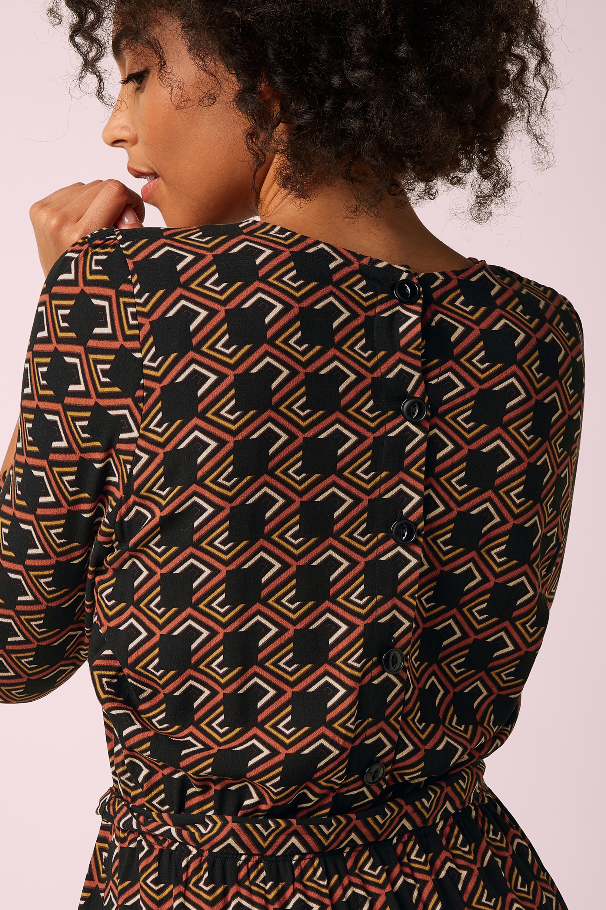 King Louie - Betty Loose Fit Calou Dress in Spicy Brown 3