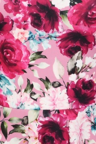 Vintage Chic for Topvintage - Exclusivité Topvintage ~ Robe swing fleurie Tess en rose 3