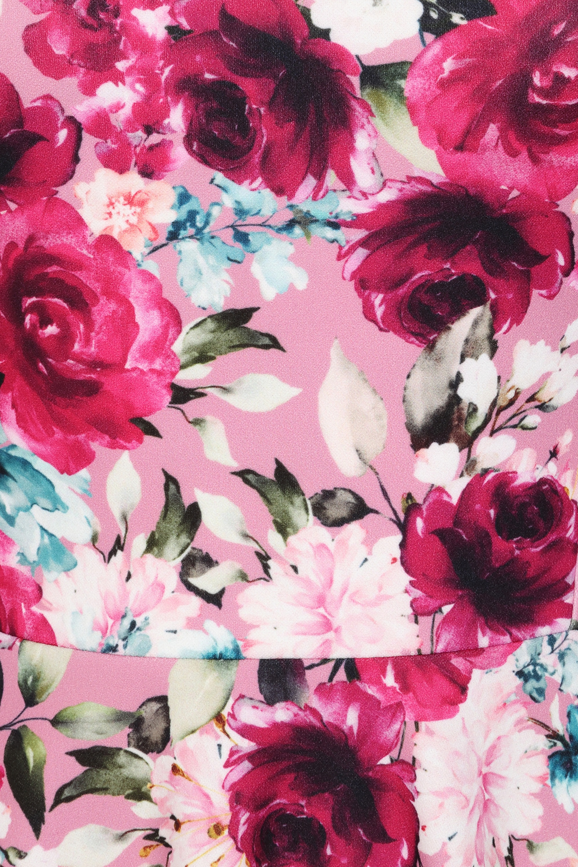 Vintage Chic for Topvintage - Exclusivité Topvintage ~ Robe swing fleurie Tess en rose 3