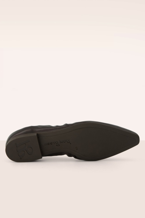 Paul Green - Charlotte Pointed flats van leder in donkerbruin 6