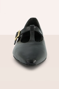 Paul Green - Camille Pointed Patent Flats in Black 4