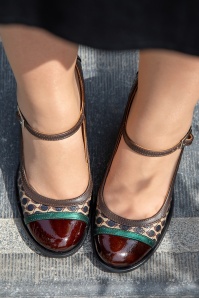 Nemonic - Juliet Mary Jane Pumps in Maroon 2