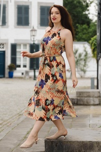 King Louie - Virna Mola Kleid in Langoustino Orange