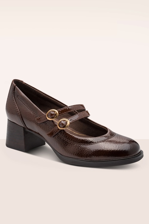 Jana Shoes - Marina Softline Vegan pumps in mokka 2
