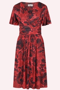 Vintage Chic for Topvintage - Topvintage exclusive ~ Leida Leaf Print jumpsuit in multi