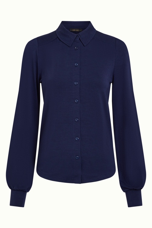 King Louie - Carina Tulum Blouse in Ink Blue 2