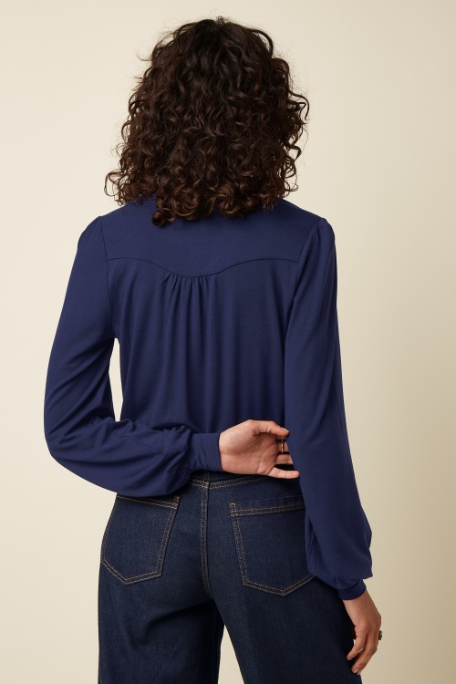 King Louie - Carina Tulum Blouse in Ink Blue 5