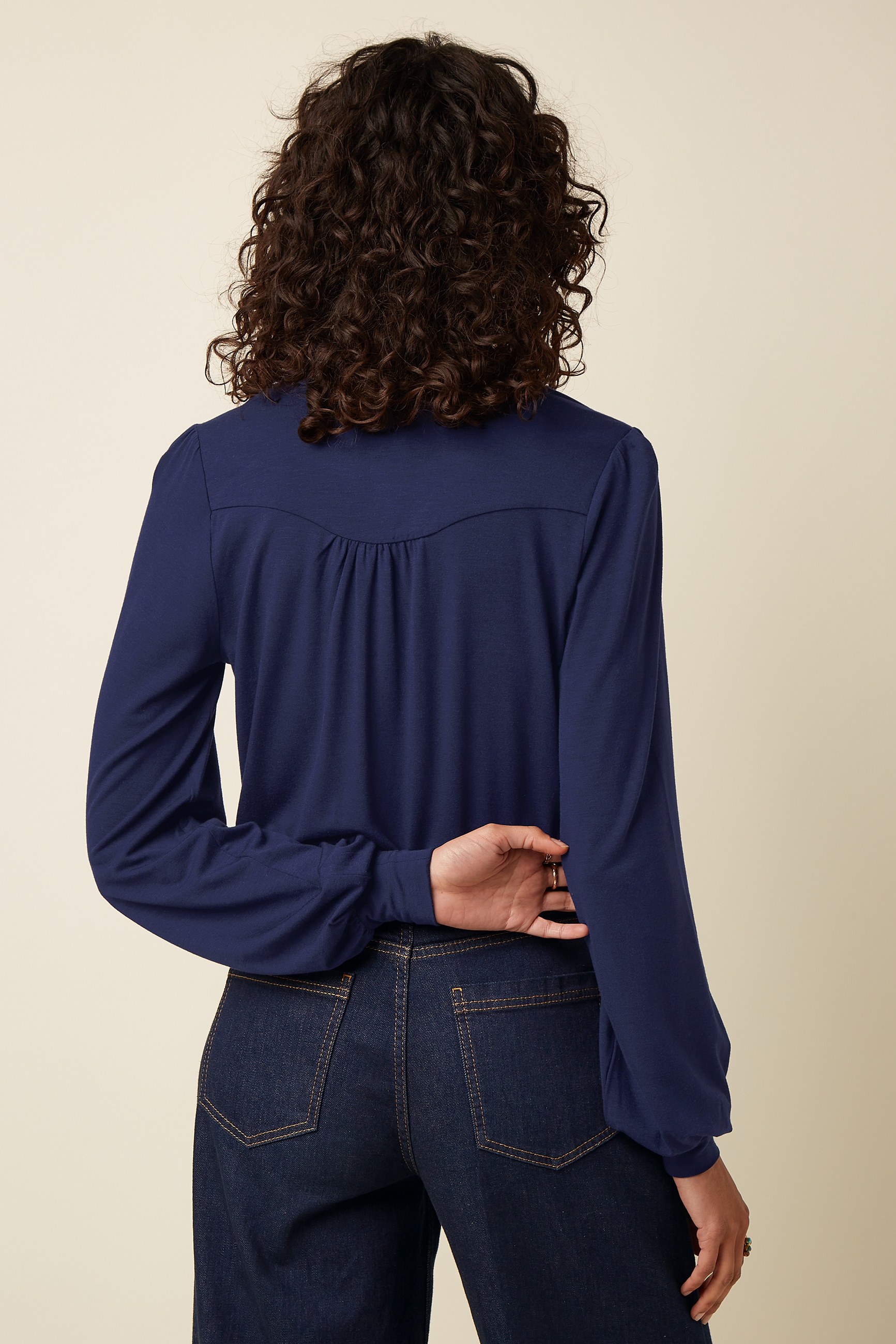 King Louie - Carina Tulum Blouse in Ink Blue 5